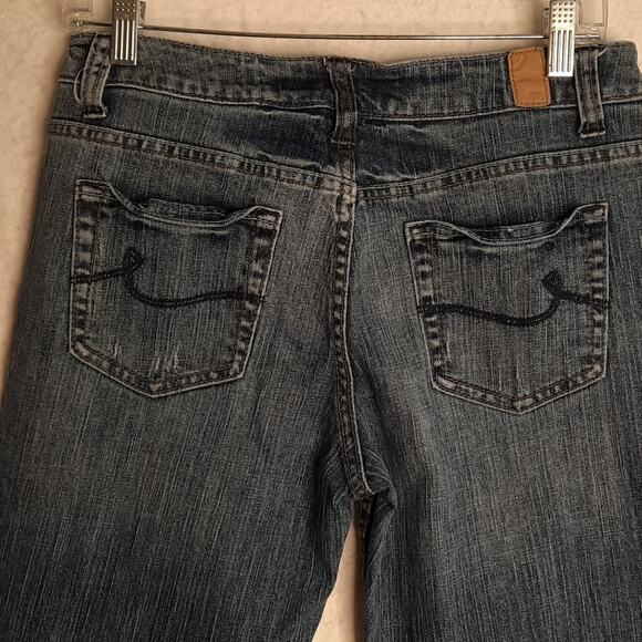 Maurices Taylor Boot Jeans Juniors 5 Womens 6 Blue Western Casual Everyday - Picture 7 of 11